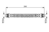 Bremsschlauch Hinterachse Bosch 1 987 476 702