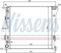 Kühler, Motorkühlung Nissens 66774