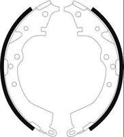 Bremsbackensatz Hinterachse ABS 8978