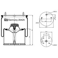 febibilstein Federbalg, Luftfederung Febi Bilstein 20425