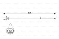 BOSCH Verschleißanzeige 1 987 474 509 Verschleißanzeige Bremsbeläge,Bremsbelagverschleiß AUDI,A4 Avant 8K5, B8,A4 Avant 8ED, B7,A5 8T3