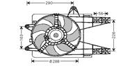 fiat Koelventilator Compleet 1.1 (55)