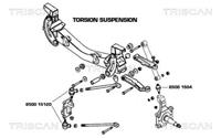 Trag-/Führungsgelenk Triscan 8500 1504