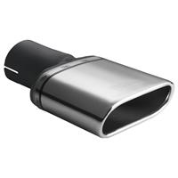 ultersport Ulter Sport Uitlaatsierstuk - Ovaal 167x60mm - Lengte 200mm - Montage ->50mm - RVS