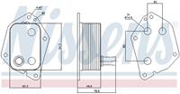 NISSENS Ölkühler 90721 Ölkühler, Motoröl HYUNDAI,KIA,ix35 LM, EL, ELH,i30 FD,i20 PB, PBT,i30 CW FD,i40 CW VF,i30 GD,ix20 JC,MATRIX FC,i30 CW GD