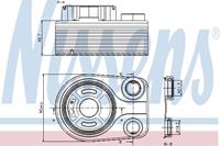 NISSENS Ölkühler 90705 Ölkühler, Motoröl MERCEDES-BENZ,RENAULT,NISSAN,B-CLASS W246, W242,A-CLASS W176,CLA Coupe C117,CITAN Kasten 415,CITAN Kombi 415