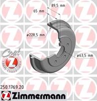 Zimmermann Bremstrommel 250.1769.20  FORD,TRANSIT CONNECT P65_, P70_, P80_,TOURNEO CONNECT