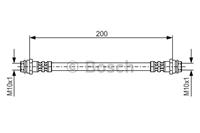 Bremsschlauch Hinterachse Bosch 1 987 476 946