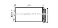 fiat Condensor, airconditioning
