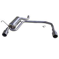 100% RVS Dubbele Sportlaat Peugeot 406 2.0T/2.2 16v/3.0 V6 Links/Rechts 102mm