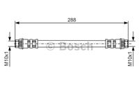 BOSCH Bremsschläuche 1 987 476 557 Bremsschlauch RENAULT,CLIO I B/C57_, 5/357_,9 L42_,11 B/C37_,CLIO I Kasten S57_,11 Kasten S37_
