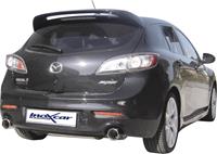 100% RVS Dubbele Sportlaat Mazda 3 2.3Di MPS (260pk) 2010- Links/Rechts 102mm