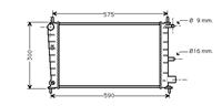 ford RADIATEUR BENZINE 1.25 EFI ZETEC MT zonder AIRCO