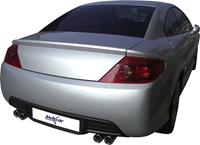 100% RVS Dubbele Sportlaat Peugeot 407 2.7 HDi 24v (204pk) 2006- Links/Rechts 2x80mm