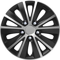 4-Delige Wieldoppenset Rapide NC Silver&Black 13 inch