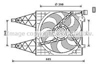 seat Koelventilatorwiel VN7532