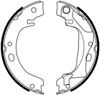 Bremsbackensatz, Feststellbremse Hinterachse Ferodo FSB4011