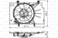 Lüfter, Motorkühlung Valeo 696346