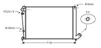 peugeot RADIATEUR BENZINE AA 1,6 1,8 +AUTO zonder AIRCO
