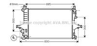 Kühler, Motorkühlung AVA VOA2114