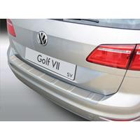 ABS Achterbumper beschermlijst Volkswagen Golf VII Sportsvan 5/2014-Ribbed'Brushed Alu' Look