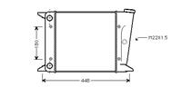 volkswagen Radiateur 1100 8/75 > 6/79 O