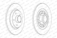 FERODO Bremsscheiben DDF1734-1 Scheibenbremsen,Bremsscheibe MERCEDES-BENZ,RENAULT,CITAN Kasten 415,CITAN Kombi 415,CITAN Mixto 415