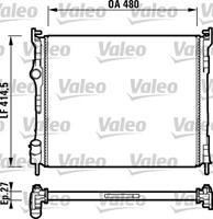 Valeo Wasserkühler 732737 Kühler,Motorkühler RENAULT,CLIO II BB0/1/2_, CB0/1/2_,CLIO II Kasten SB0/1/2_,THALIA I LB0/1/2_