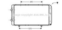 PRASCO Wasserkühler PEA2268 Kühler,Motorkühler FIAT,PEUGEOT,CITROËN,DUCATO Pritsche/Fahrgestell 230,DUCATO Bus 230,DUCATO Kasten 244