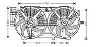 renault KADER + DUBBELE KOELVENTILATOR met AIRCO