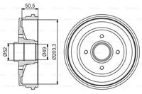 BOSCH Bremstrommel 0 986 477 205  RENAULT,CLIO III BR0/1, CR0/1,MODUS / GRAND MODUS F/JP0_,CLIO Grandtour KR0/1_,CLIO III Kasten SB_, SR_