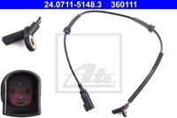 ATE ABS Sensor 24.0711-5148.3 Drehzahlsensor,Raddrehzahl Sensor FORD,TRANSIT CONNECT P65_, P70_, P80_,TOURNEO CONNECT