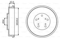 BOSCH Bremstrommel 0 986 477 231  SUBARU,FORESTER SF,IMPREZA Stufenheck GD,IMPREZA Station Wagon GG,IMPREZA Stufenheck GC,IMPREZA Station Wagon GF