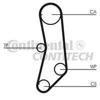 CONTITECH Zahnriemen CT997 Steuerriemen FIAT,LANCIA,PANDA 169,SEICENTO 187,PUNTO 176,PANDA Van 169,CINQUECENTO 170,PANDA 141A_,UNO 146A/E