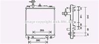 mitsubishi Radiateur MT2265