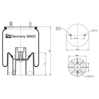 febibilstein Federbalg, Luftfederung Febi Bilstein 38830