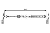 BOSCH Bremsschläuche 1 987 481 398 Bremsschlauch ALFA ROMEO,159 Sportwagon 939,159 939,BRERA,SPIDER 939