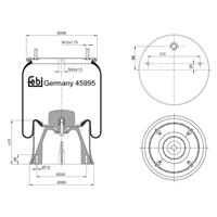 febibilstein Federbalg, Luftfederung Febi Bilstein 45995