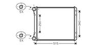 audi RADIATEUR BENZINE 1.4 HANDGESCHAKELD (met AIRCO)
