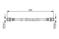 Bremsschlauch Hinterachse rechts Bosch 1 987 481 412