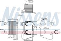 Ölkühler, Motoröl Nissens 90978