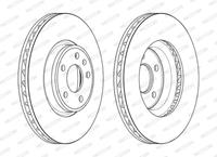 FERODO Bremsscheiben DDF2596C-1 Scheibenbremsen,Bremsscheibe AUDI,A4 Avant 8W5, B9,A4 8W2, B9,Q5 FY,A5 Sportback F5A,A5 F53,A4 Allroad 8WH, B9