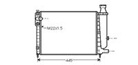 citroen RADIATEUR 8/91+ niet voor GTi zonder AIRCO 09002046