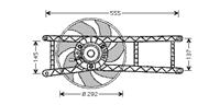 fiat KOELVENTILATOR COMPLEET 1.1,1.2 zonder AIRCO