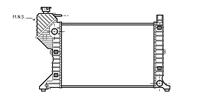 mercedes RADIATEUR MB SPRINTER MT zonder AIRCO 95-99 30002181