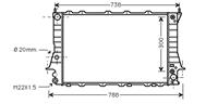 RADIATEUR Audi 100 Aut. V6 90-