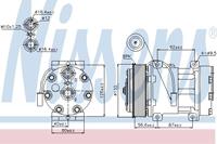 Airconditioning compressor NISSENS 89140