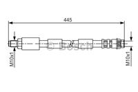 BOSCH Bremsschläuche 1 987 476 912 Bremsschlauch PEUGEOT,CITROËN,307 SW 3H,307 CC 3B,307 3A/C,307 Break 3E,307 Stufenheck,C4 I LC_,C4 Coupe LA_