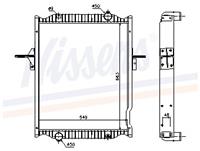 NISSENS Wasserkühler 63781A Kühler,Motorkühler RENAULT TRUCKS,Midlum