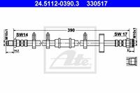 Bremsschlauch Vorderachse ATE 24.5112-0390.3